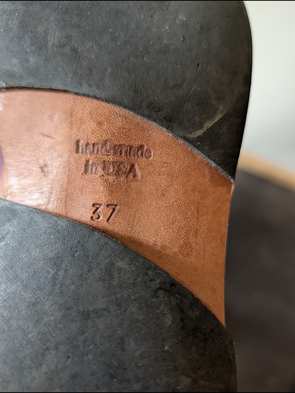 Women's Cydwoq Custom Leather Mid-Calf Boots with Leaf Strap Accents - Picture 5 of 10